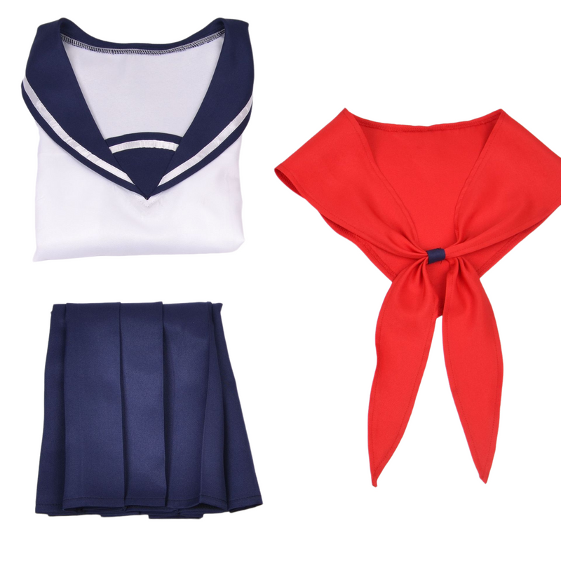 Game Yandere Simulator Ayano Aishi Cosplay Costume Sailor Suits