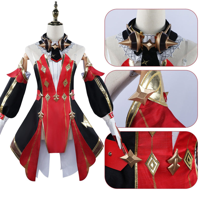 AwwwCos Genshin Impact Chevreuse Cosplay Costume Fontaine Captain of Special Patrol Carnival Party Clothes