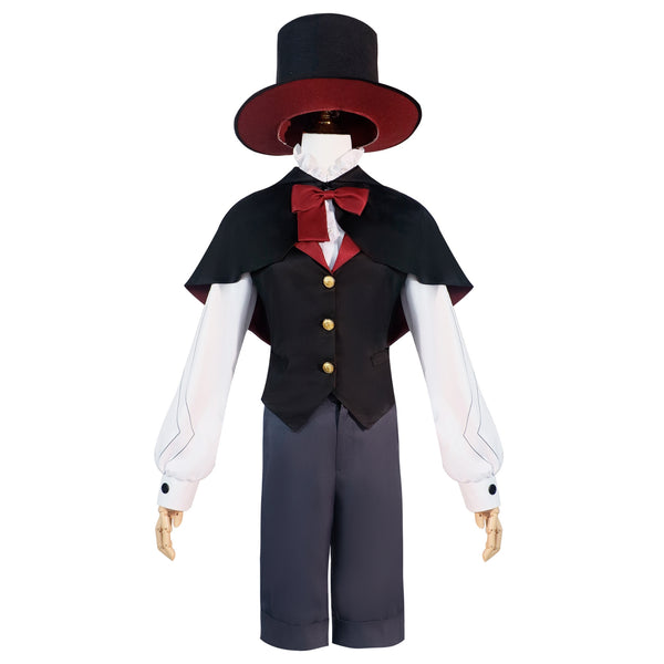 Genshin Impact Childhood Lyney Halloween Fontaine Twins Magician Carnival Outfit