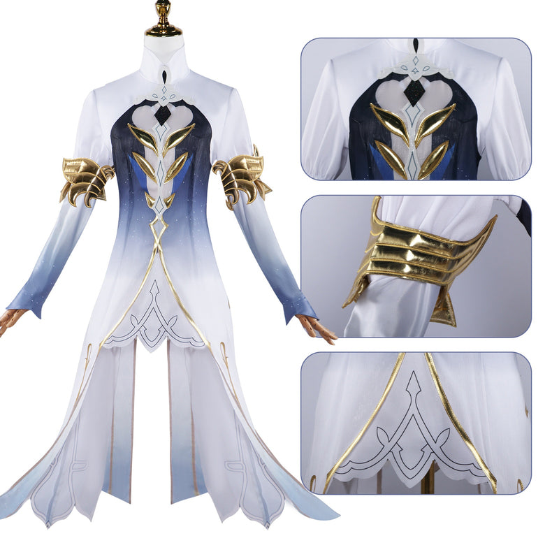 Genshin Impact Fontaine Focalors Furina Cosplay Costume Uniform Carnival Party God Costume