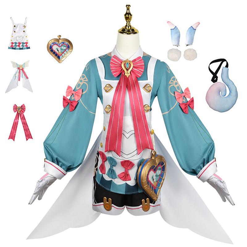 AwwwCos Genshin Impact Fontaine Sigewinne Cosplay Costume Dress Suit Halloween Carnival Outfit