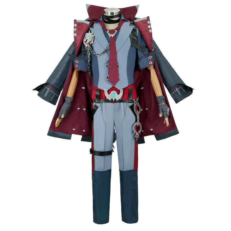 Genshin Impact Fontaine Wriothesley Cosplay Costume Warden Uniforms Carnival Outfit