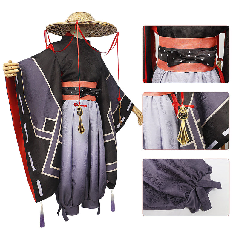 AwwwCos Genshin Impact Scaramouche Balladeer Wanderer Cosplay Costume Accessories Halloween Role Play Outfit