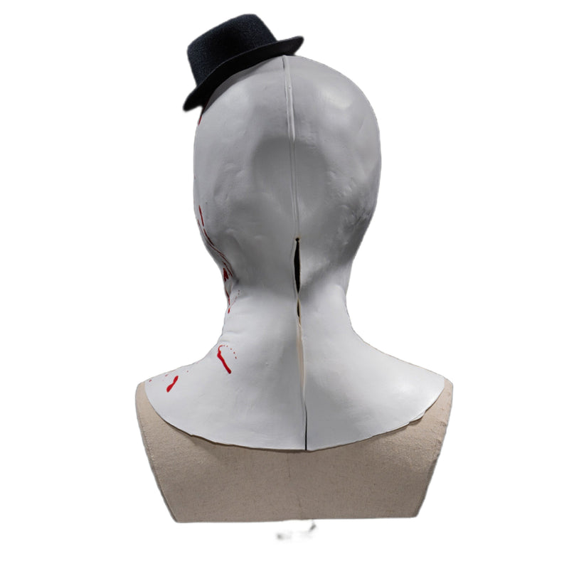 Halloween Party Evil Joker Clown Latex Mask Hat Cosplay Bloody Props