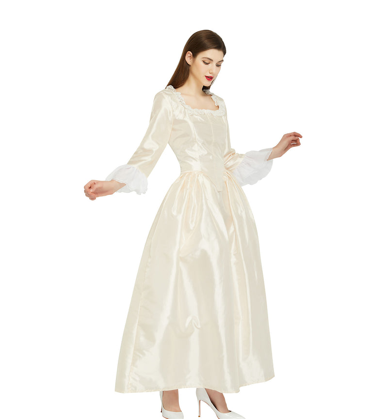 Elizabeth Schuyler Hamilton Colonial Costume Victorian Rococo Ball Gown Medieval Maiden Dress