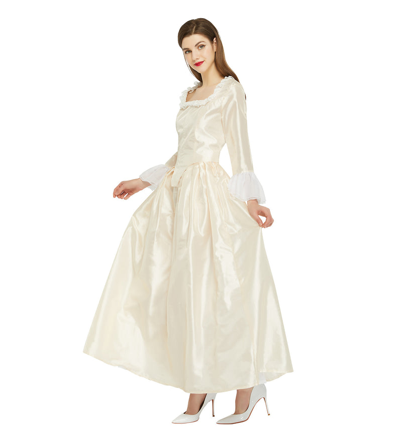 Elizabeth Schuyler Hamilton Colonial Costume Victorian Rococo Ball Gown Medieval Maiden Dress