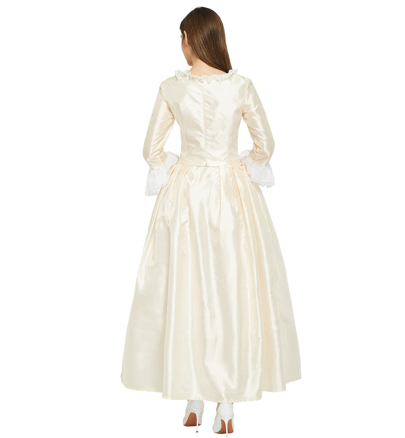 Elizabeth Schuyler Hamilton Colonial Costume Victorian Rococo Ball Gown Medieval Maiden Dress