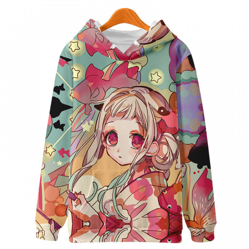 Hanako Kun Cosplay Costume Hoodie Printed Yugi Amane Hooded Fleece Sweater