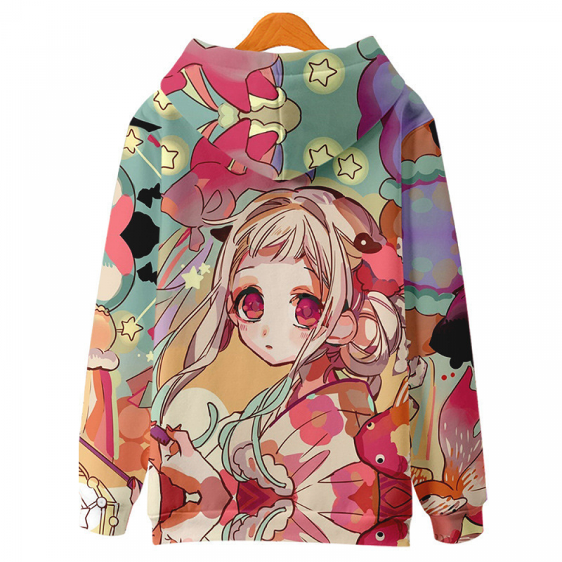 Hanako Kun Cosplay Costume Hoodie Printed Yugi Amane Hooded Fleece Sweater