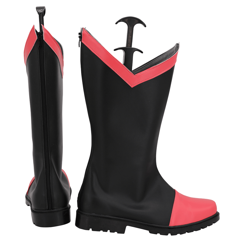 AwwwCos Hazbin Hotel Blitzo Cosplay Shoes Boot Women Men Long leather Shooes Boots for Halloween Carnival