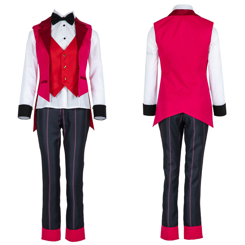 AwwwCos Hazbin Hotel Elizabeth Cosplay Costume Suit Shirt Waistcoat Pants Halloween Outfit Uniform