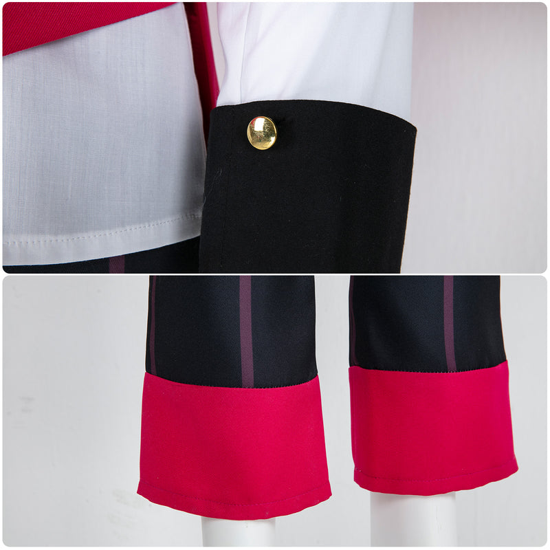 AwwwCos Hazbin Hotel Elizabeth Cosplay Costume Suit Shirt Waistcoat Pants Halloween Outfit Uniform