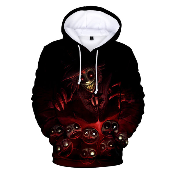 Anime Hazbin Hotel Cosplay Hoodies Hooded Sweatshirt Casual Coat Streetwear Pullover Tops