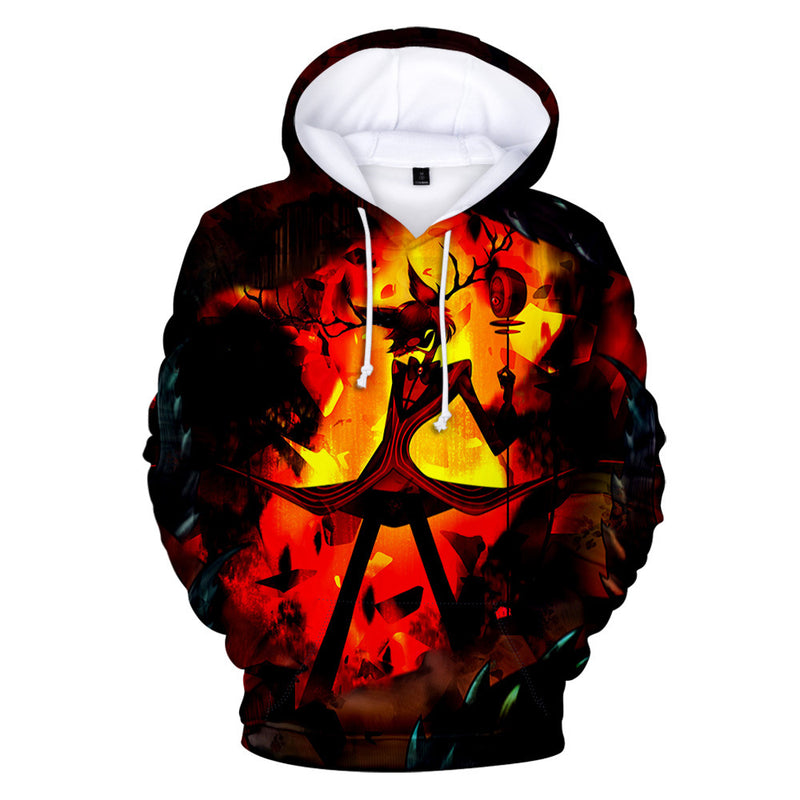 Anime Hazbin Hotel Hoodies 3D Prints Hooded Sweatshirt Long Sleeve Casual Streetwear Pullover Clothes