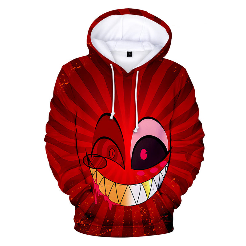 Anime Hazbin Hotel Hoodies 3D Prints Hooded Sweatshirt Long Sleeve Casual Streetwear Pullover Clothes