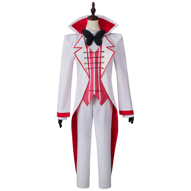 AwwwCos Hazbin Hotel Lucifer Morning Star Cosplay Costume Suit Jacket Coat Cloak Waistcoat Shirt Pants