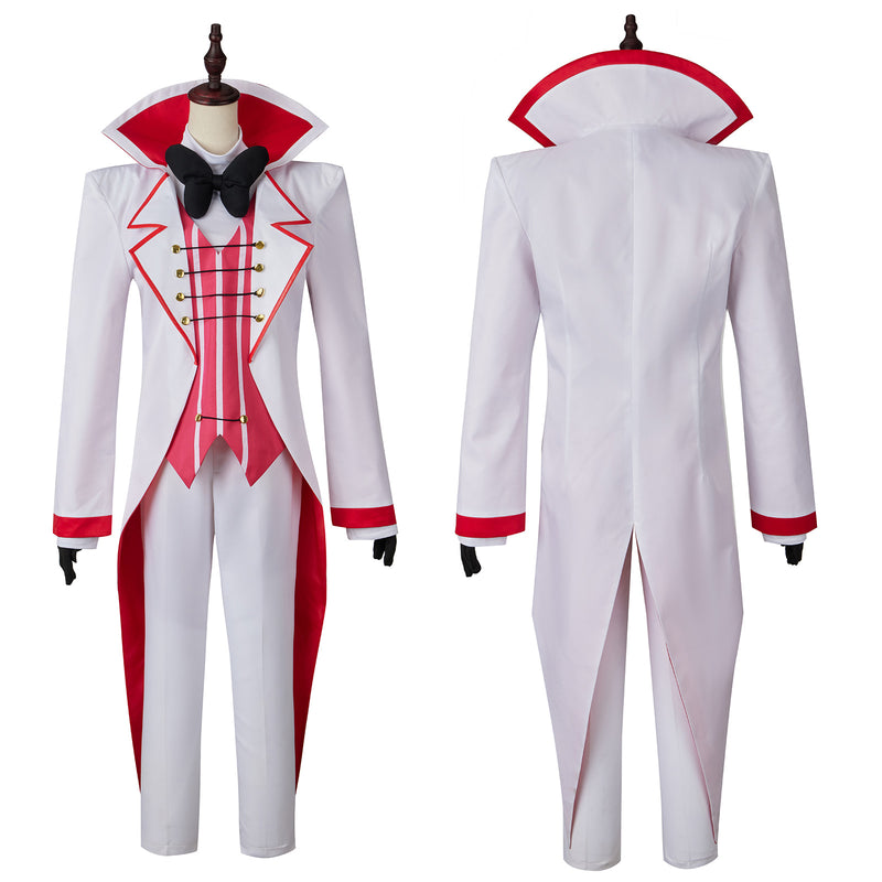 AwwwCos Hazbin Hotel Lucifer Morning Star Cosplay Costume Suit Jacket Coat Cloak Waistcoat Shirt Pants