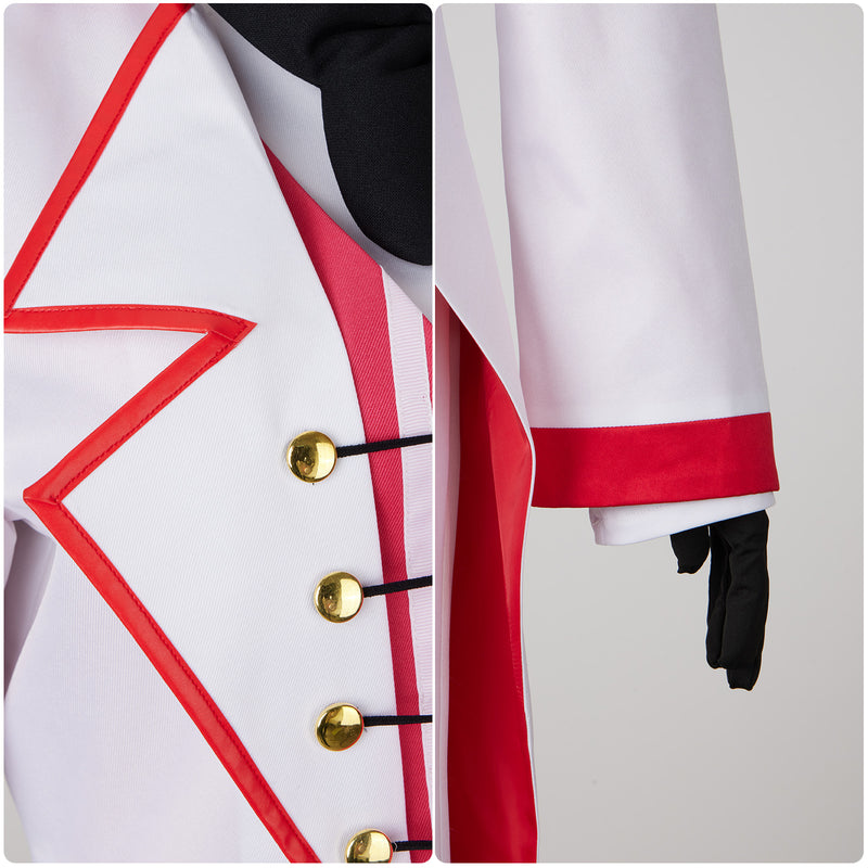 AwwwCos Hazbin Hotel Lucifer Morning Star Cosplay Costume Suit Jacket Coat Cloak Waistcoat Shirt Pants