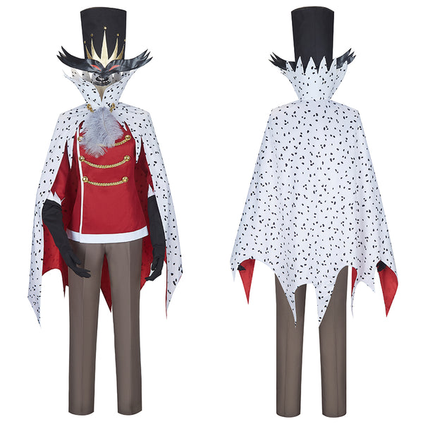 AwwwCos  Helluva Boss Stolas Cosplay Costume Magician Funny Suit Cloak Tops Pants Full Set