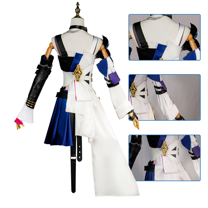 AwwwCos Honkai Star Rail Cosplay Serval Costume Dress Halloween Outfit Carnival Uniform Clothes Wig for Women