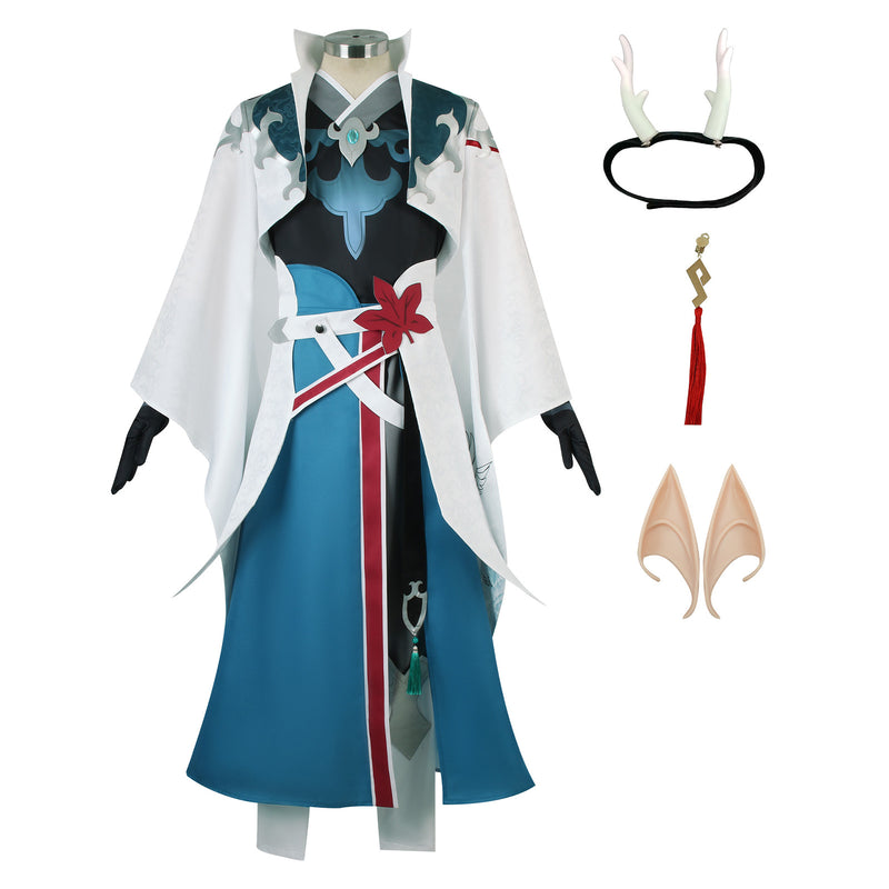 AwwwCos Honkai Star Rail Dan Feng Cosplay Costume Suit Dress Robe Jacket Coat Halloween Outfit Uniform Clothes for Men Women