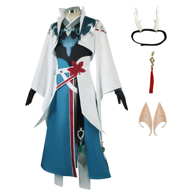 AwwwCos Honkai Star Rail Dan Feng Cosplay Costume Suit Dress Robe Jacket Coat Halloween Outfit Uniform Clothes for Men Women