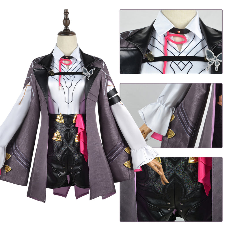 AwwwCos Honkai Star Rail Kafka Cosplay Costume Suit Coat Jacket Shirt Pants Dress Halloween Outfit for Women