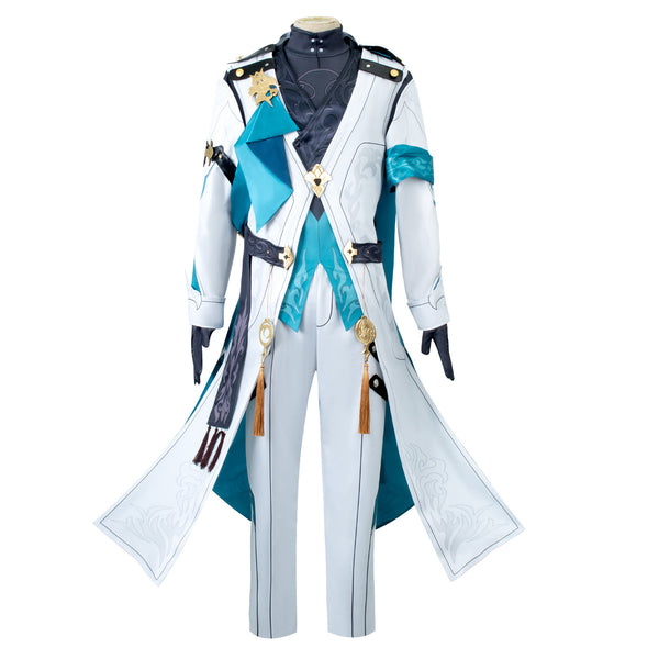 AwwwCos Honkai Star Rail Luocha Cosplay Costume Mens Suit Jacket Trench Coat Pants Halloween Clothes Outfit Uniform