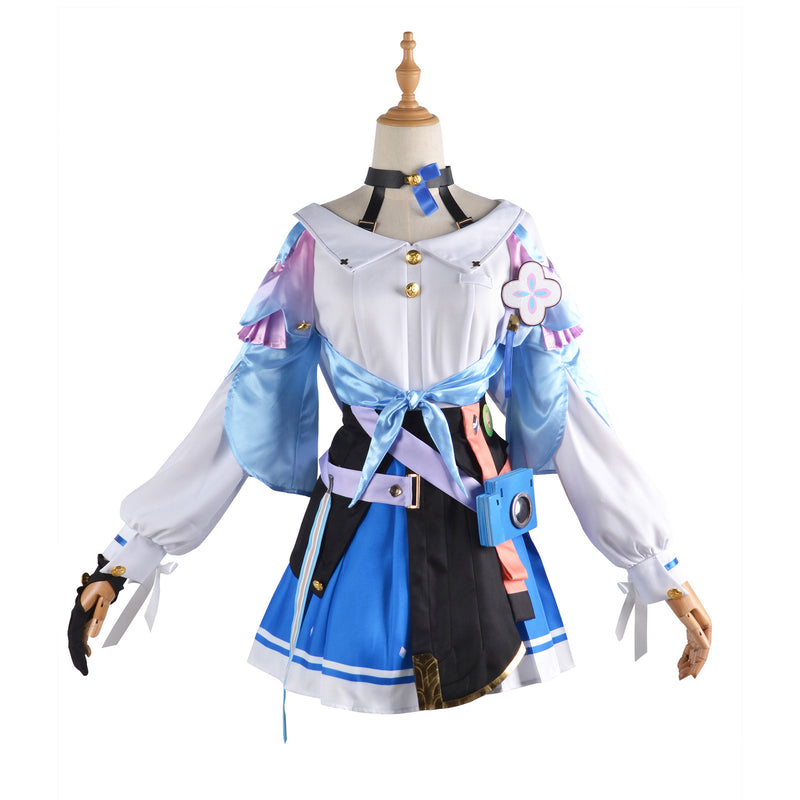 AwwwCos Honkai Star Rail March 7th Cosplay Costume Suit Dress Shirt Skirt Clothes Halloween Outfit Uniform for Women