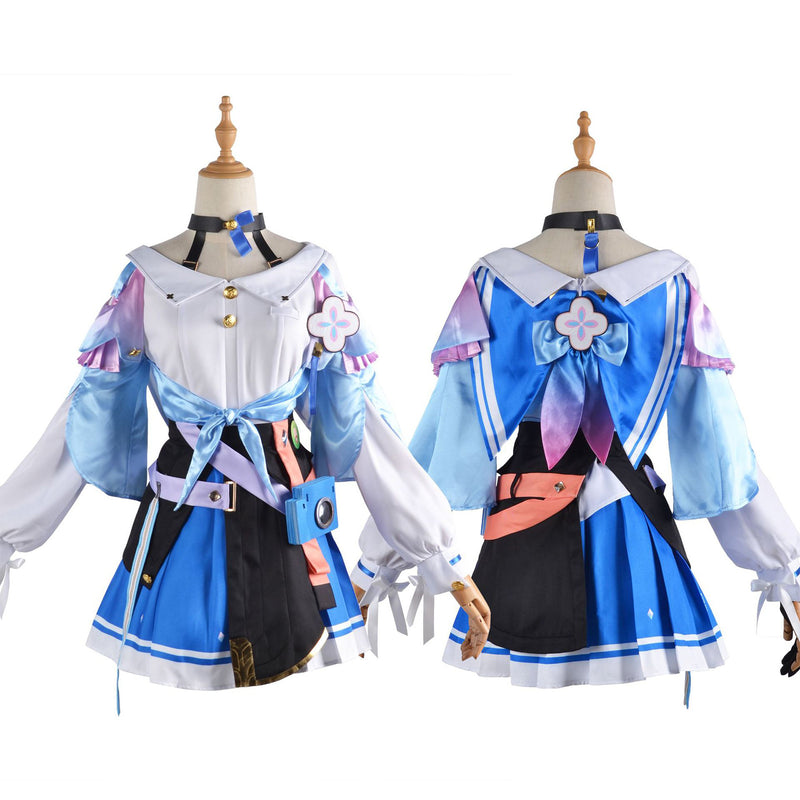 AwwwCos Honkai Star Rail March 7th Cosplay Costume Suit Dress Shirt Skirt Clothes Halloween Outfit Uniform for Women