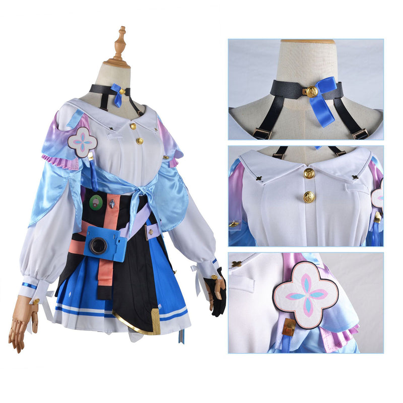 AwwwCos Honkai Star Rail March 7th Cosplay Costume Suit Dress Shirt Skirt Clothes Halloween Outfit Uniform for Women