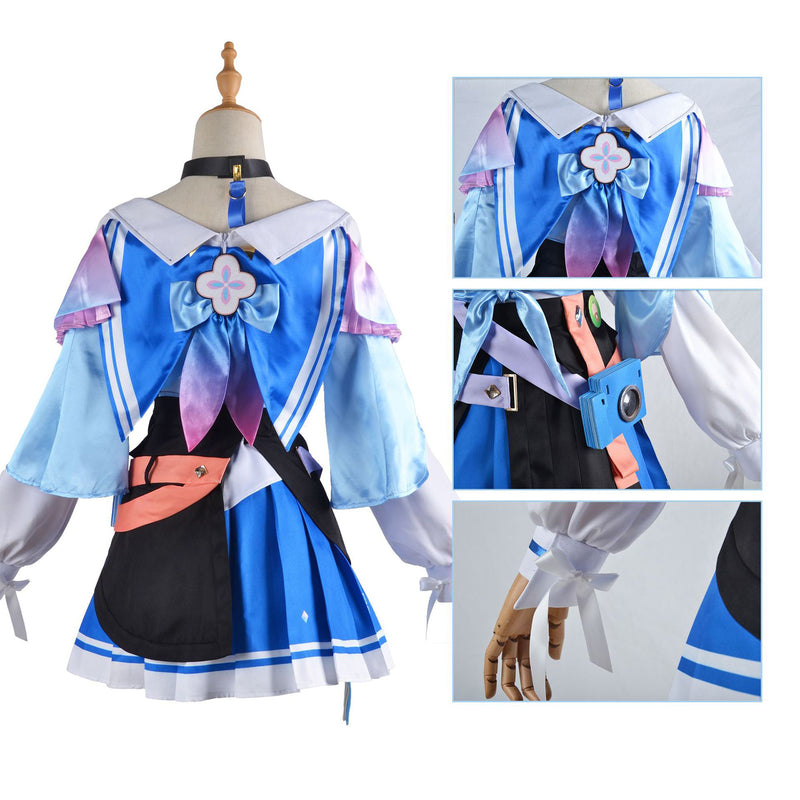 AwwwCos Honkai Star Rail March 7th Cosplay Costume Suit Dress Shirt Skirt Clothes Halloween Outfit Uniform for Women