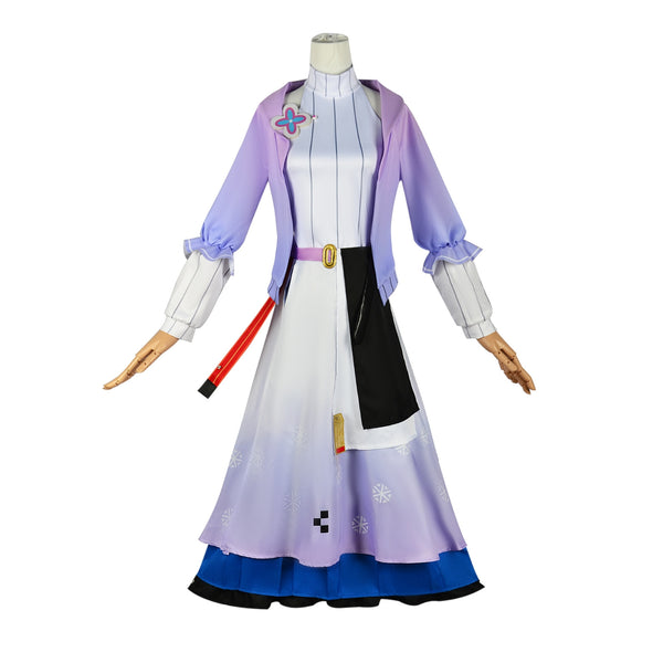 AwwwCos Honkai Star Rail March 7th Dress Cosplay Costume Dress Halloween Outfit Uniform Clothes for Women Girls