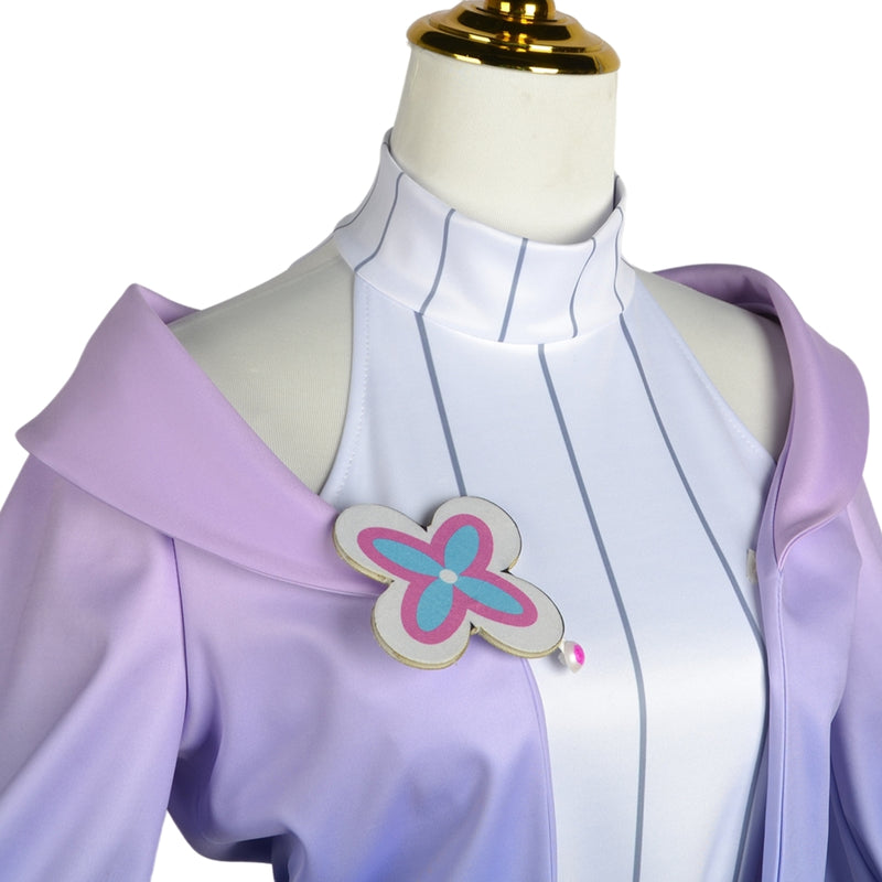 AwwwCos Honkai Star Rail March 7th Dress Cosplay Costume Dress Halloween Outfit Uniform Clothes for Women Girls