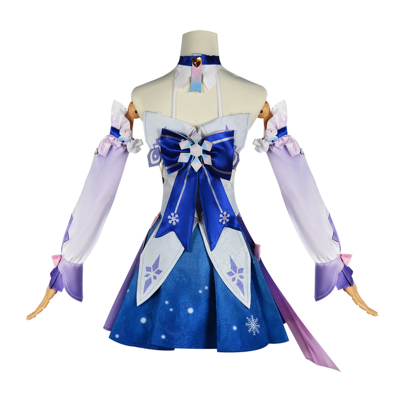 AwwwCos Honkai Star Rail March 7th Dress Cosplay Costume Women Girls Dress Halloween Outfit Uniform