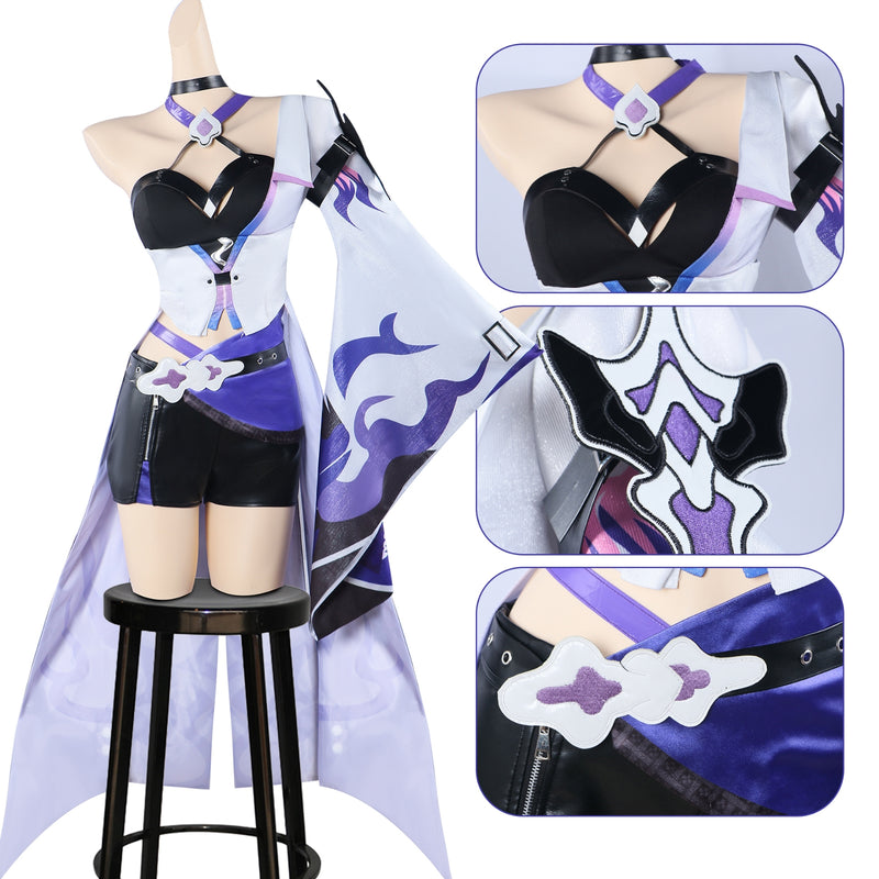 AwwwCos Honkai Star Rail Yomi Cosplay Costume Dress Uniform Halloween Carnival Party Role Play Outfit Women