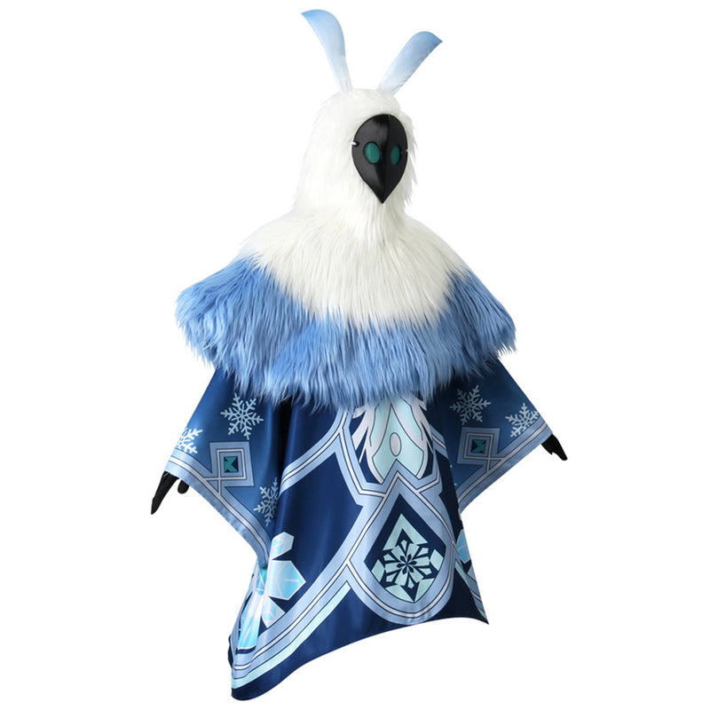 AwwwCos Genshin Impact Abyss Mage Hilichurl Cosplay Costume Suit Dress Halloween Outfit Uniform Robe with Plush Cape Hat Headwear