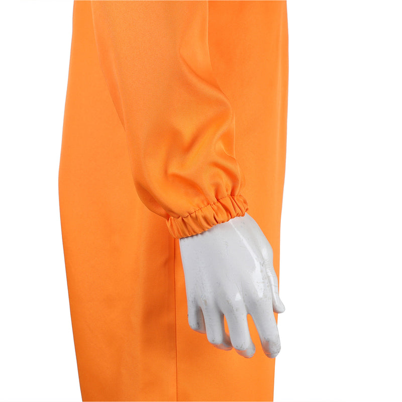 Lethal Company Staff Cosplay Costume Male Orange Jumpsuit Employee Uniform