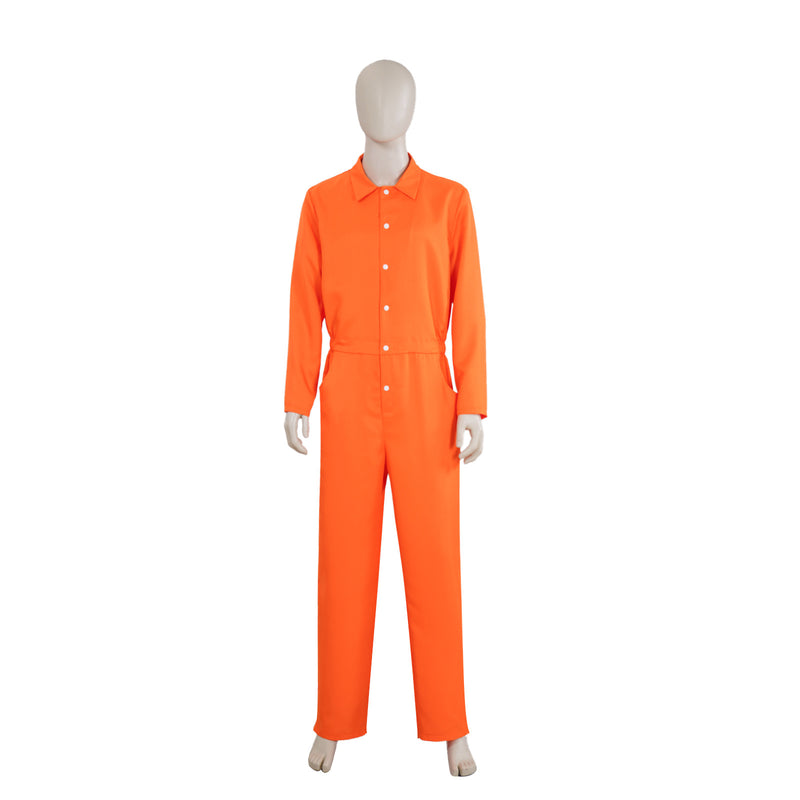 Luigi Prison Uniform Work Jumpsuit Cosplay Costume