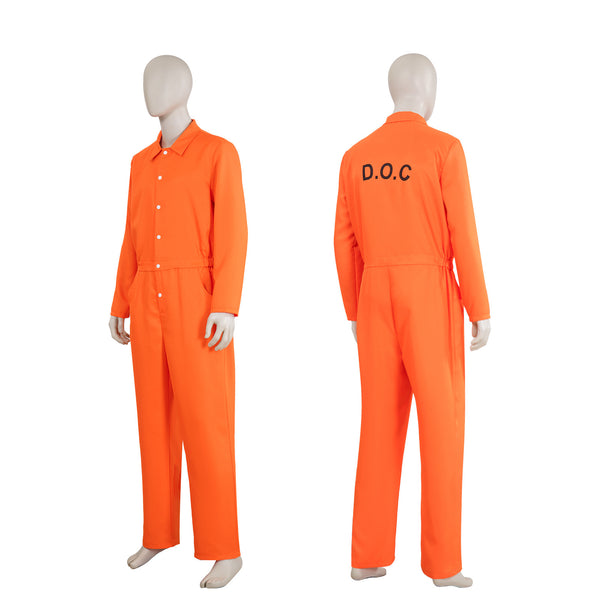 Luigi Prison Uniform Work Jumpsuit Cosplay Costume