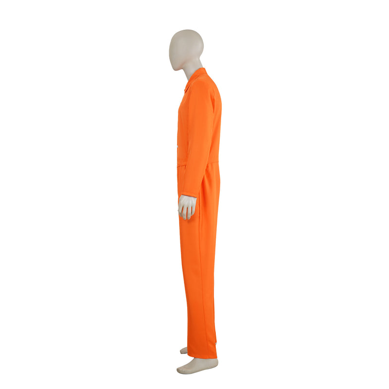 Luigi Prison Uniform Work Jumpsuit Cosplay Costume