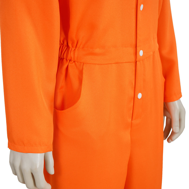 Luigi Prison Uniform Work Jumpsuit Cosplay Costume