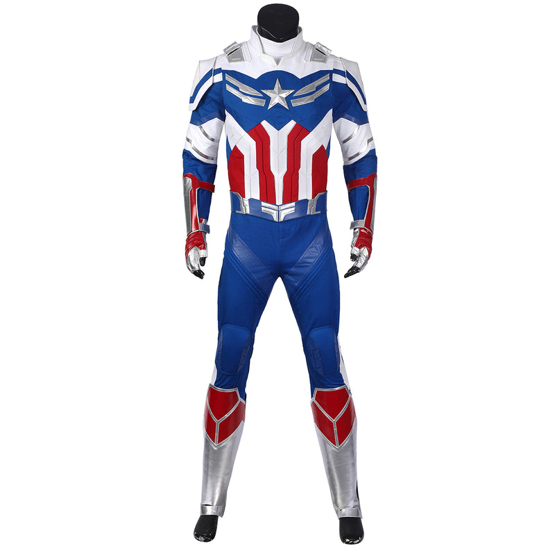 Luxurious Winter Soldier Sam Wilson Captain America Cosplay Azury Costume