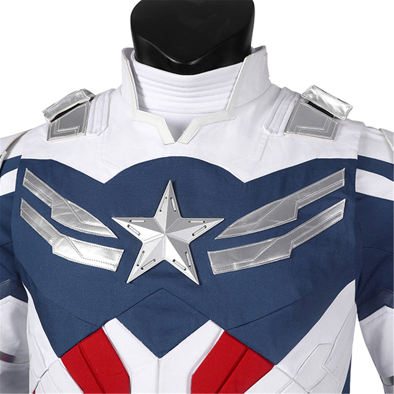 Luxurious Winter Soldier Sam Wilson New Captain America Cosplay Costume