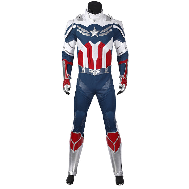 Luxurious Winter Soldier Sam Wilson New Captain America Cosplay Costume