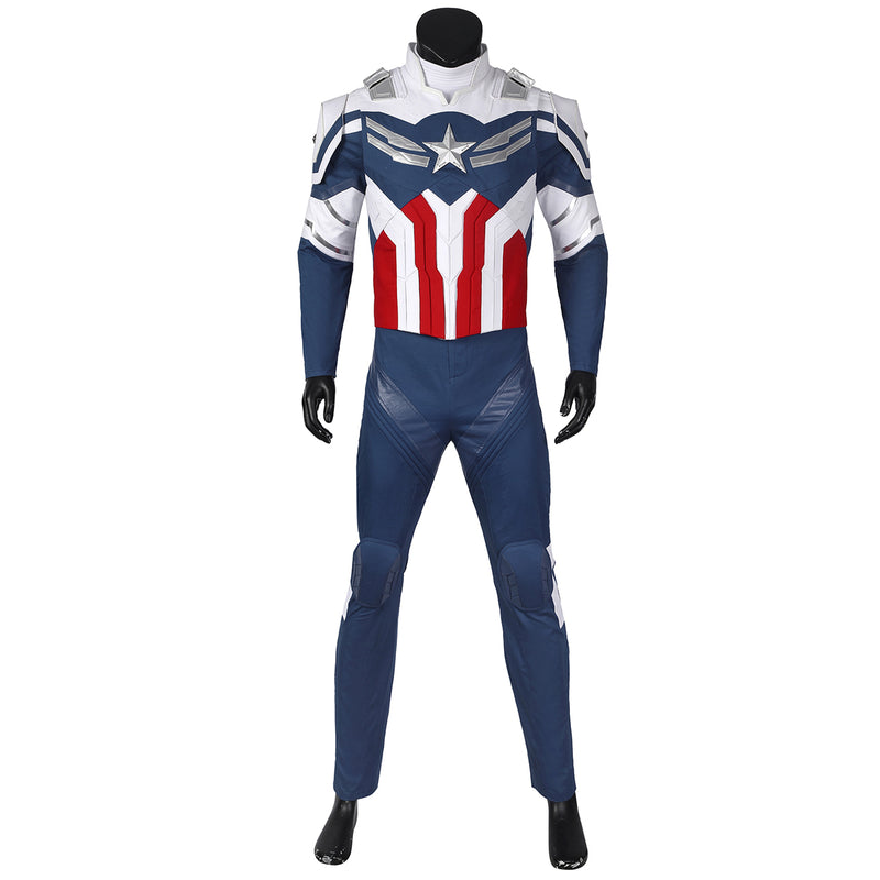 Luxurious Winter Soldier Sam Wilson New Captain America Cosplay Costume