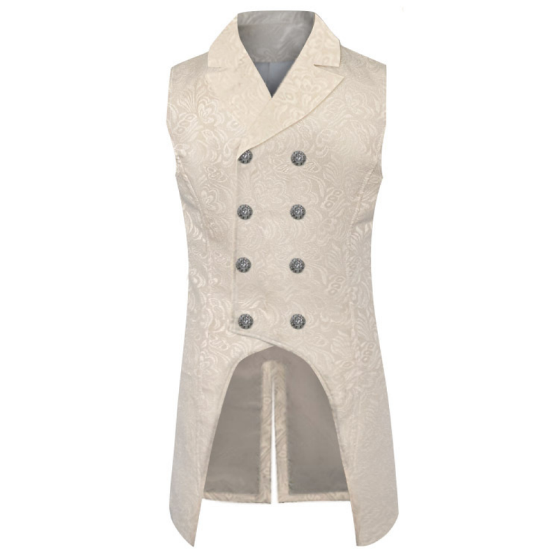 Male Victorian Suit Vest Steampunk Gothic Medieval Waistcoat