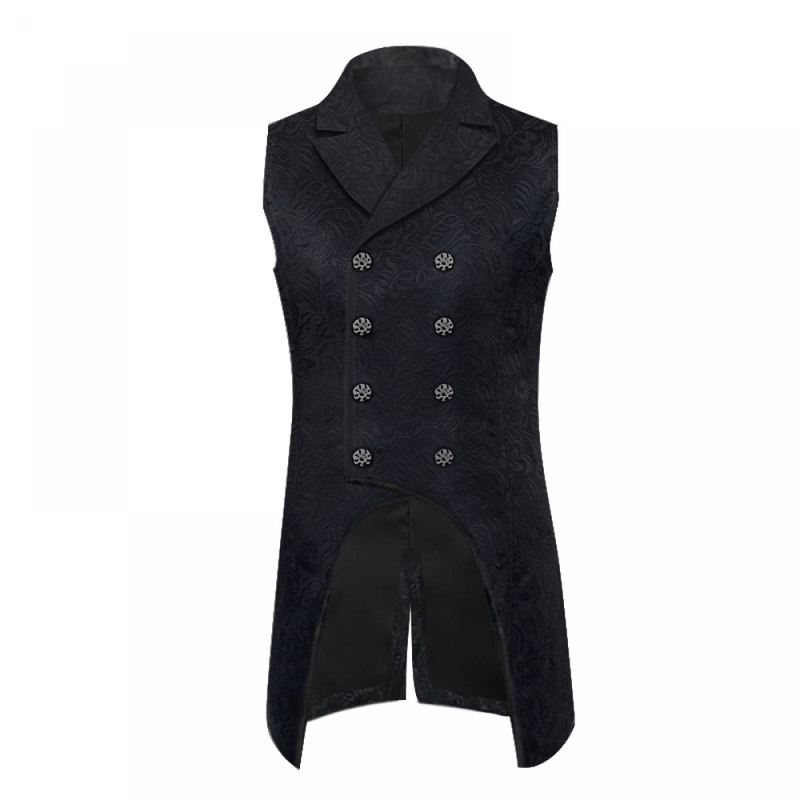 Male Victorian Suit Vest Steampunk Gothic Medieval Waistcoat