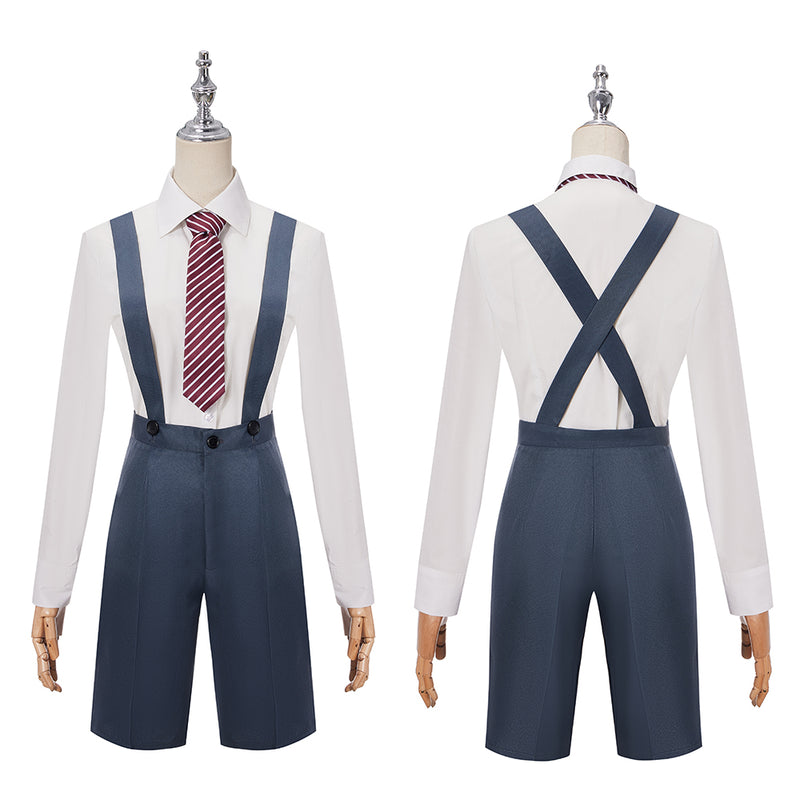 Musical Matilda Gray School Uniform Boys Girls Suspenders Shorts Shirts Ties Costume