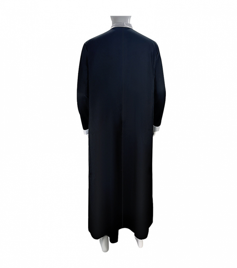 Men Long Sleeve Muslim Kaftan Clothing Islamic Gown Ethnic Robe